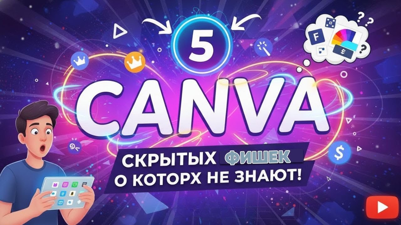 5 фишек CANVA, о которых не знают даже опытные пользователи! Пошаговый разбор