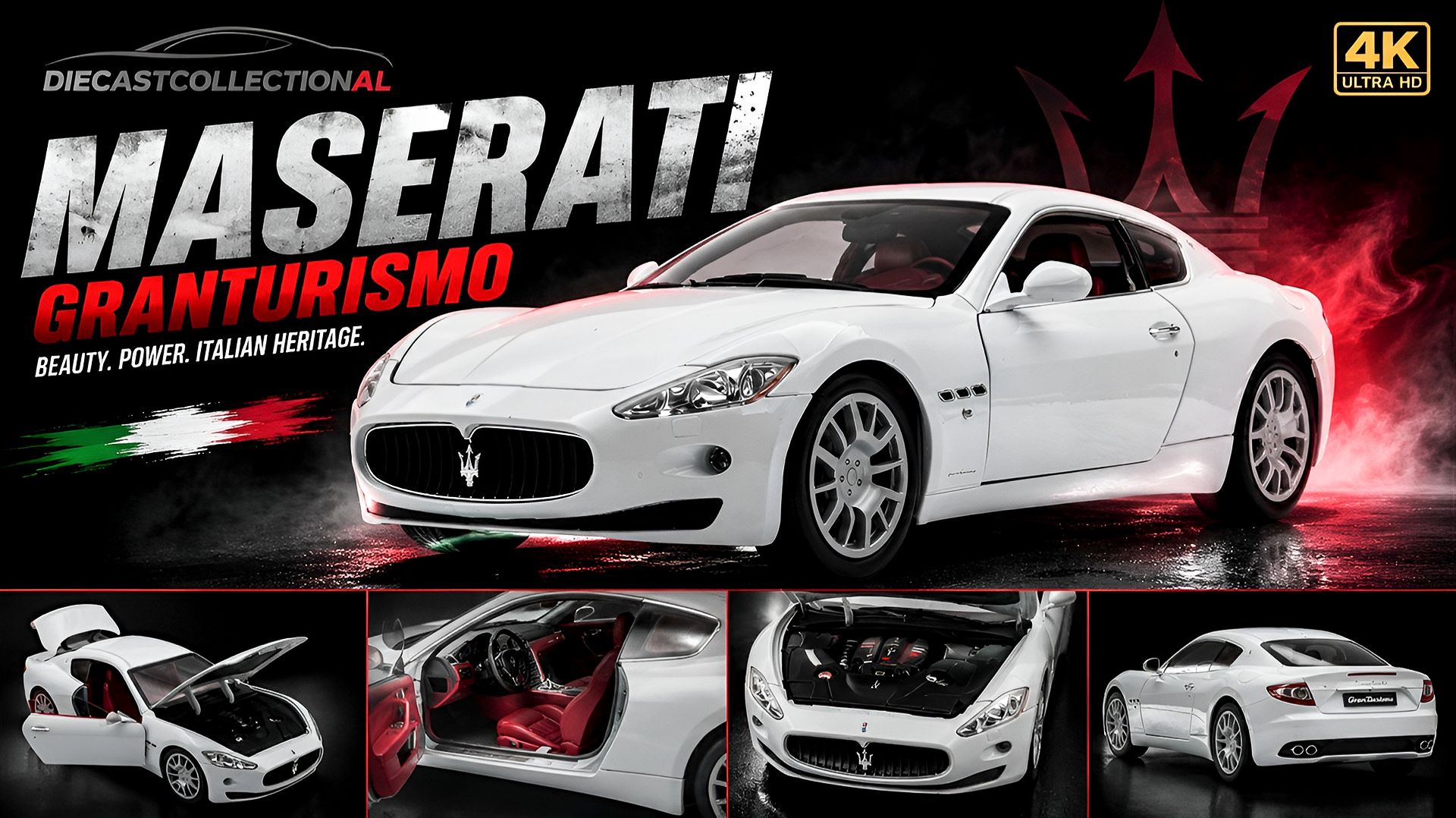 Maserati GranTurismo 1:18 Diecast Model Car - Ultra Detailed 4K