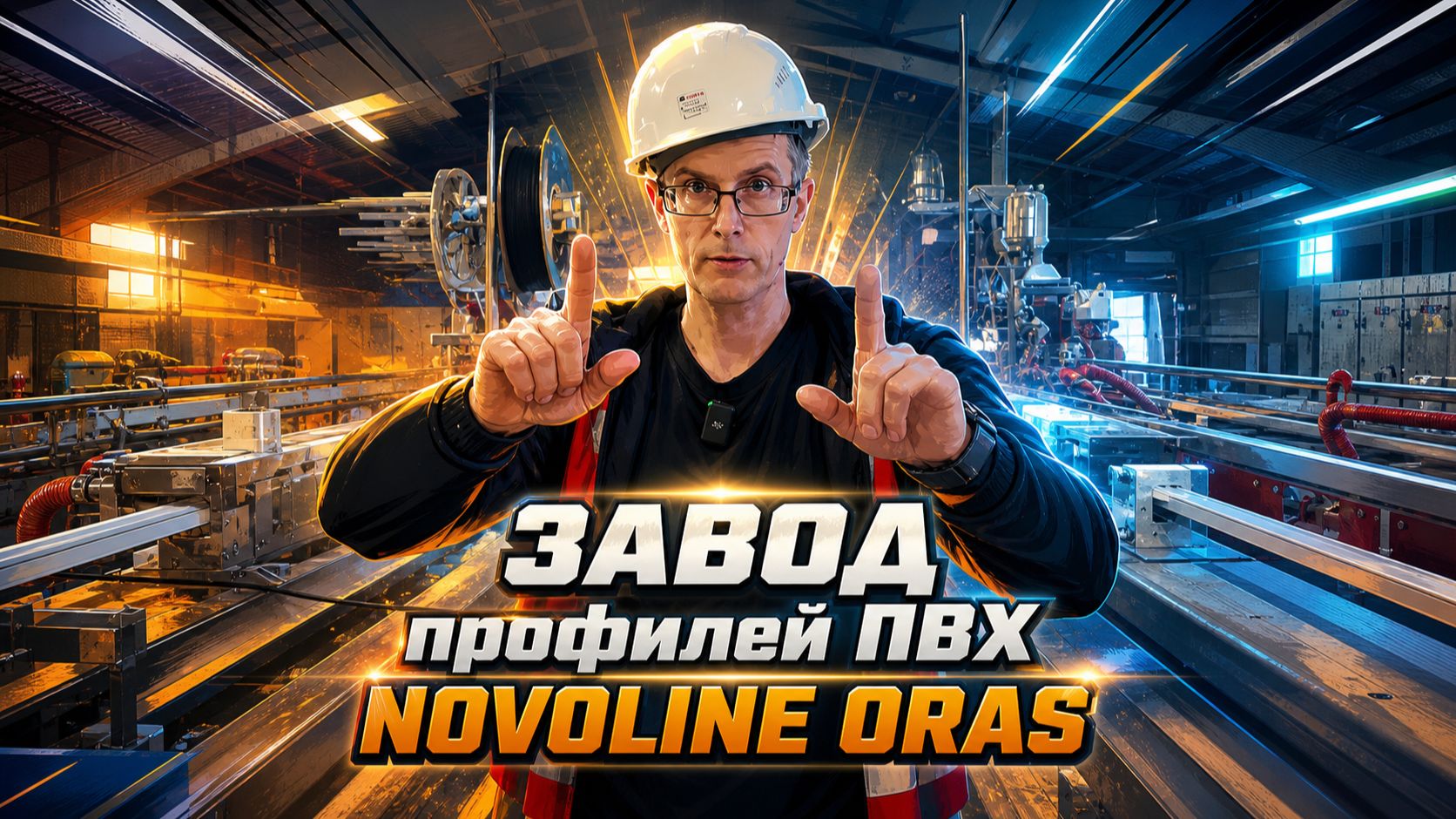 Завод NOVOLINE - ORAS . Экструзия оконных ПВХ профилей.