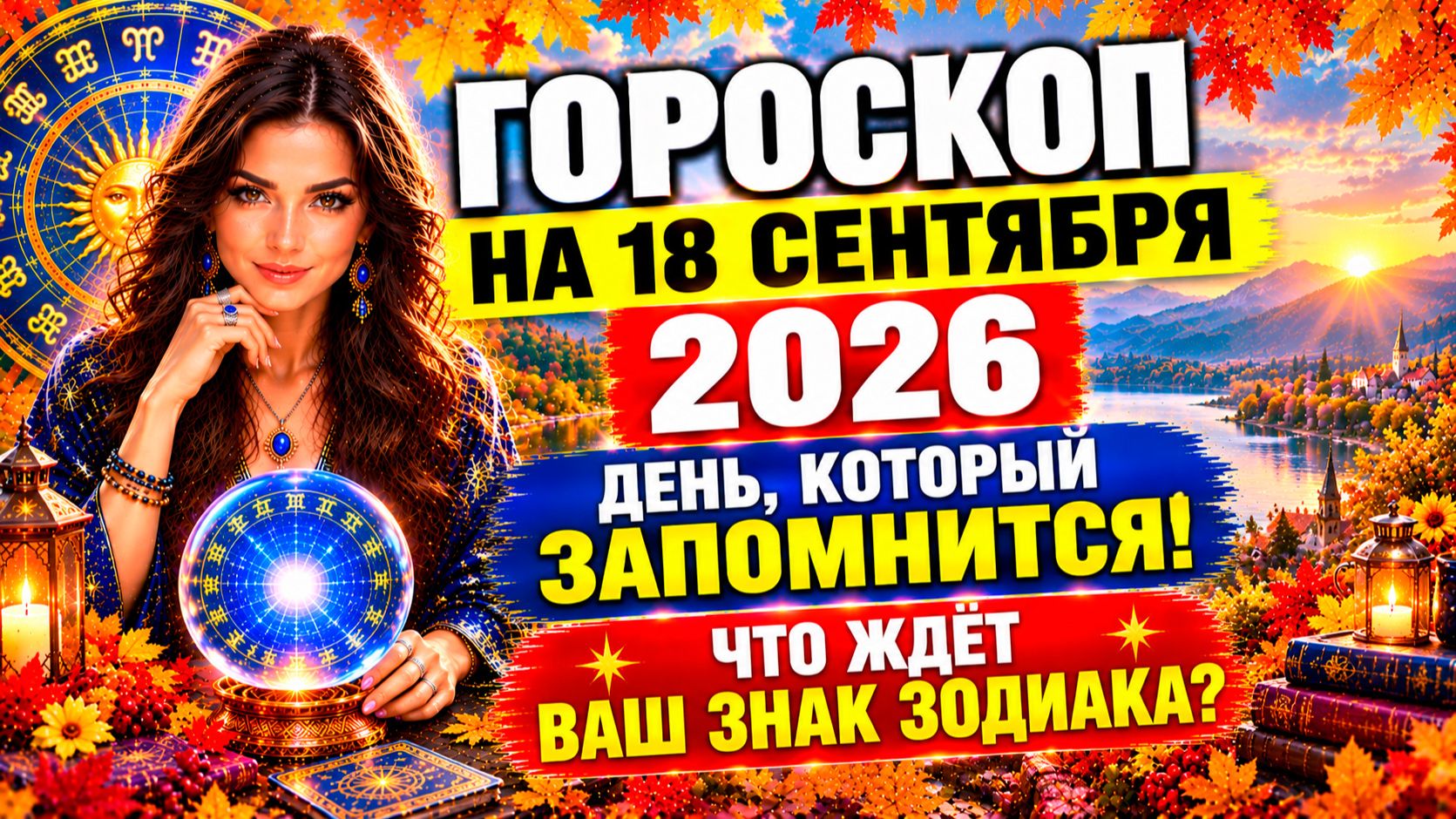 Гороскоп на 18 сентября 2026 🌟 День, который запомнится! Что ждёт ваш знак Зодиака?