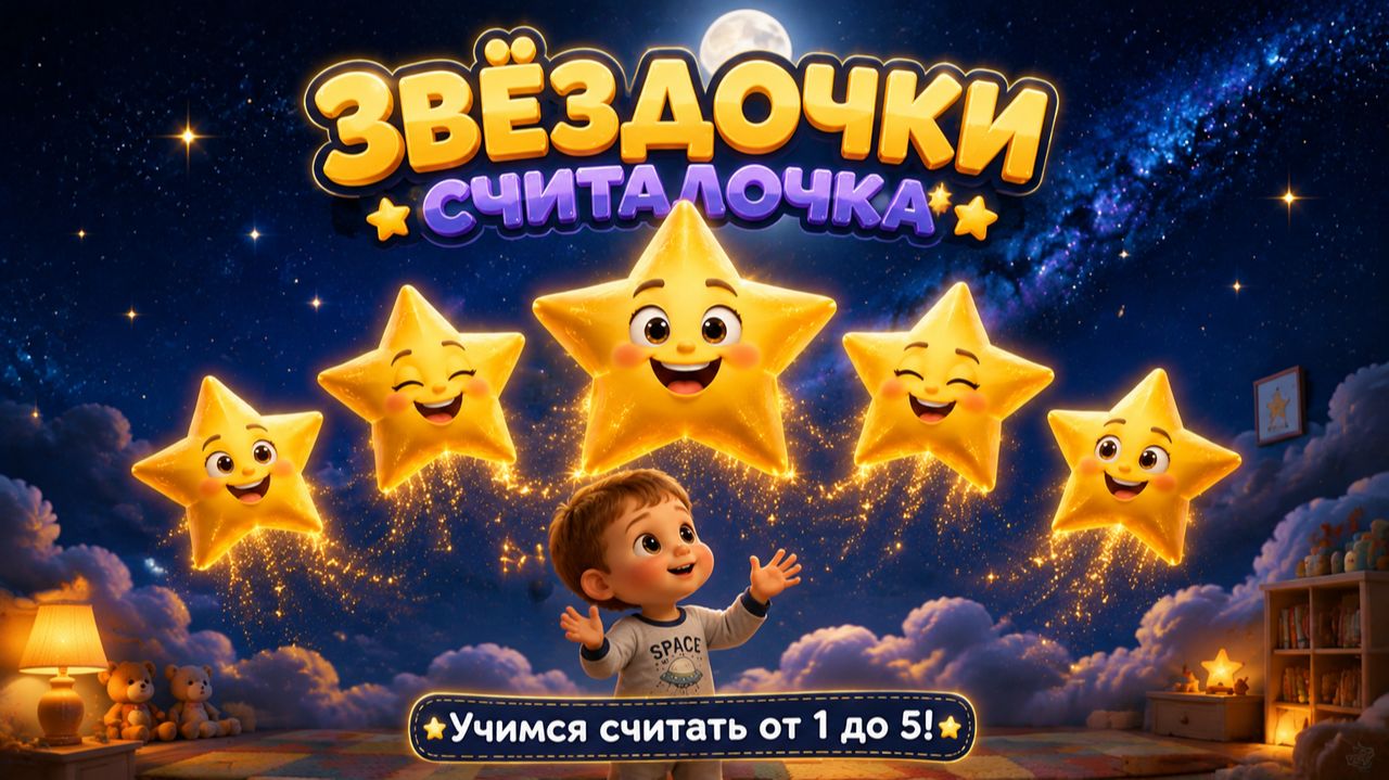 Учимся считать до 5 весело