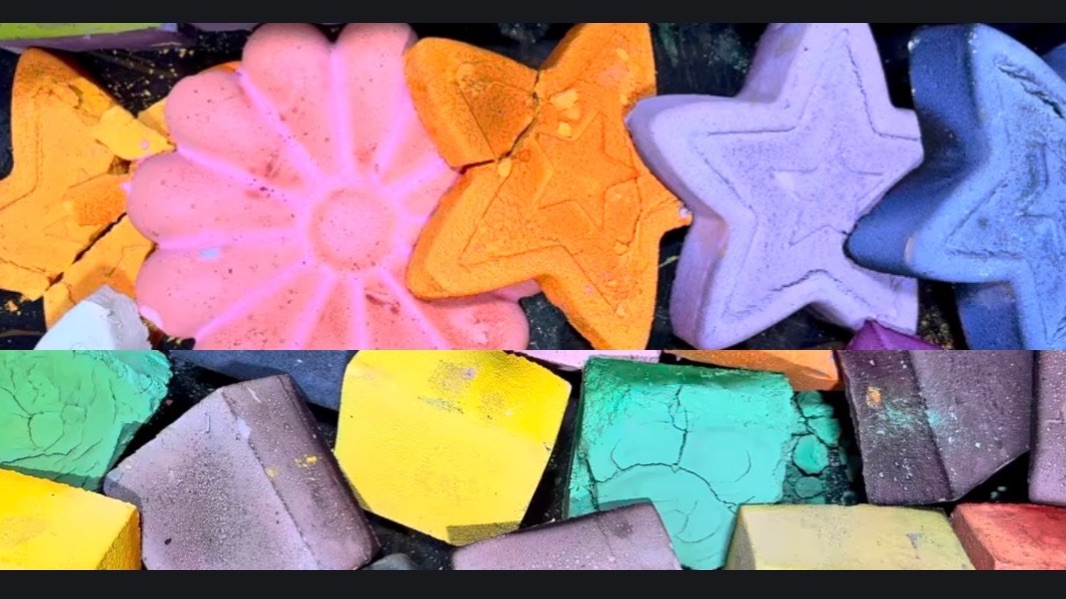 ASMR Crush Chalk 🌈2в1