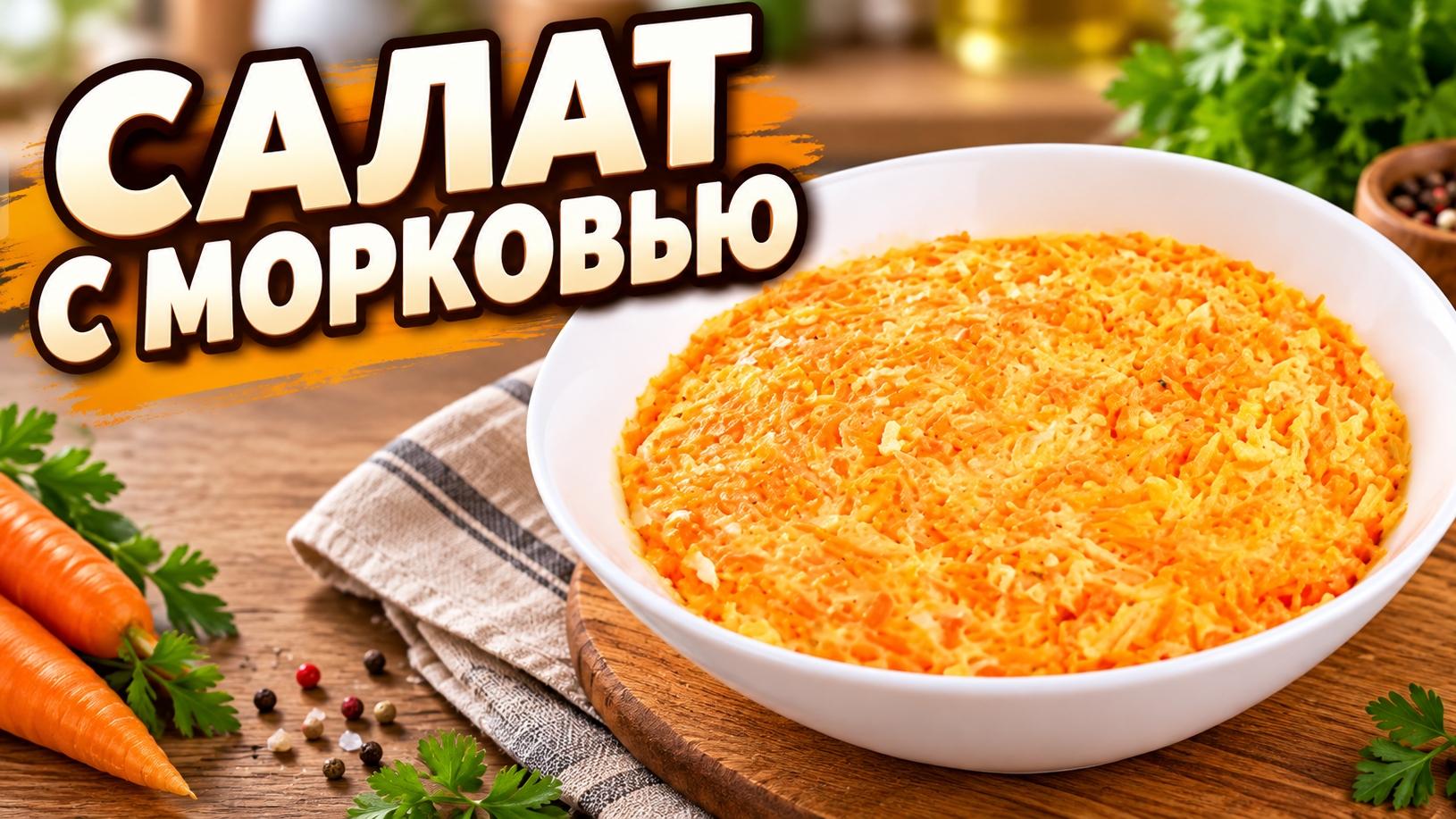Салат с морковью за 5 минут!