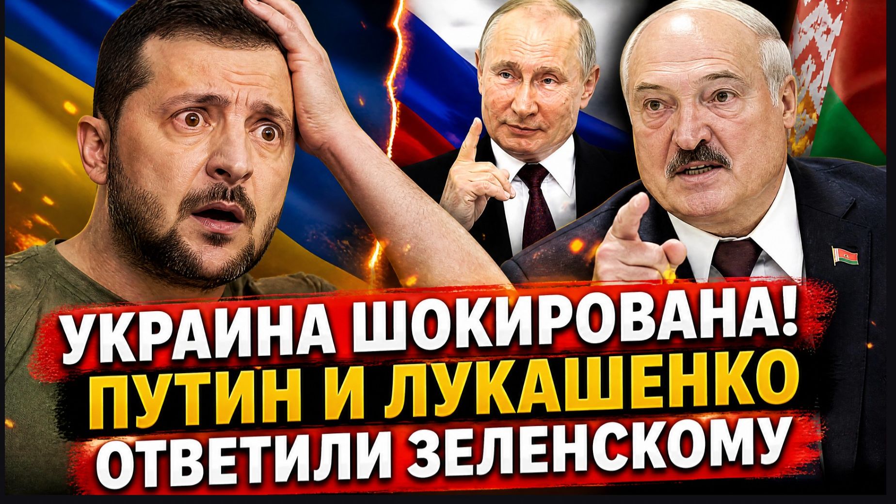 Украина ШОКИРОВАНА! ПУТИН И ЛУКАШЕНКО ОТВЕТИЛИ ЗЕЛЕНСКОМУ