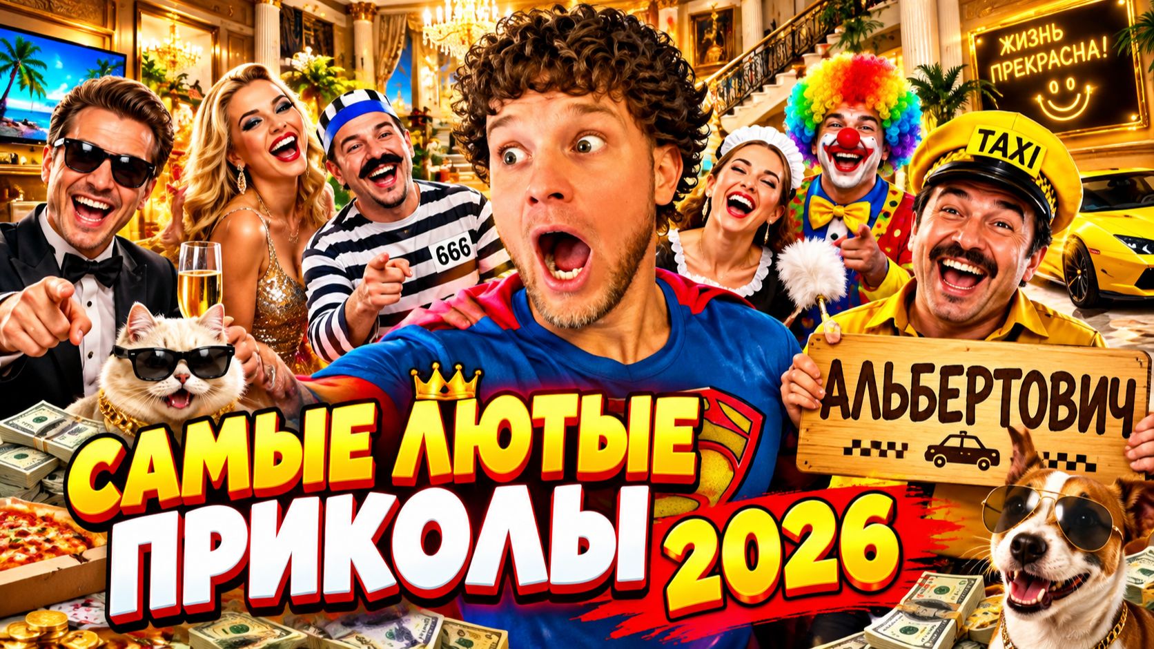 🔥😂 100 САМЫХ ЛЮТЫХ ВИДЕО ПРИКОЛОВ 2026! 🔥🤣 СМЕШНЫЕ СКЕТЧИ! ЮМОР, ПРИКОЛЫ! 🤯 НАТУРАЛ АЛЬБЕРТОВИЧ