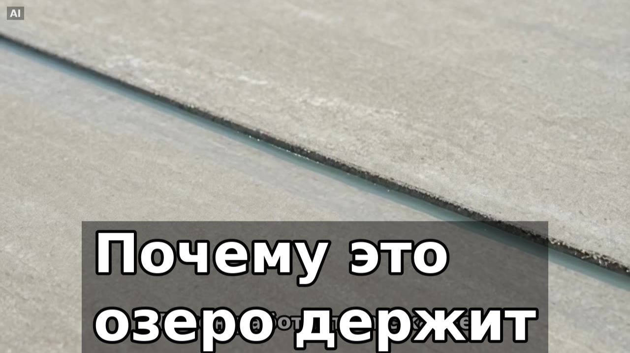 Почему это озеро держит стену, а не наоборот