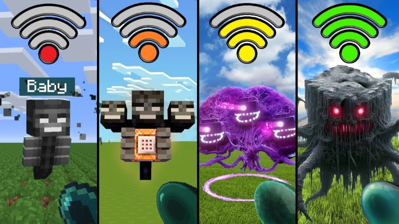 Визер с случайным Wi‑Fi в Minecraft — эксперимент!