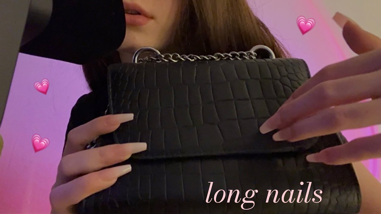 Asmr🩷 таппинг длинными ногтями по рандомным предметам / Tapping With Long Nails