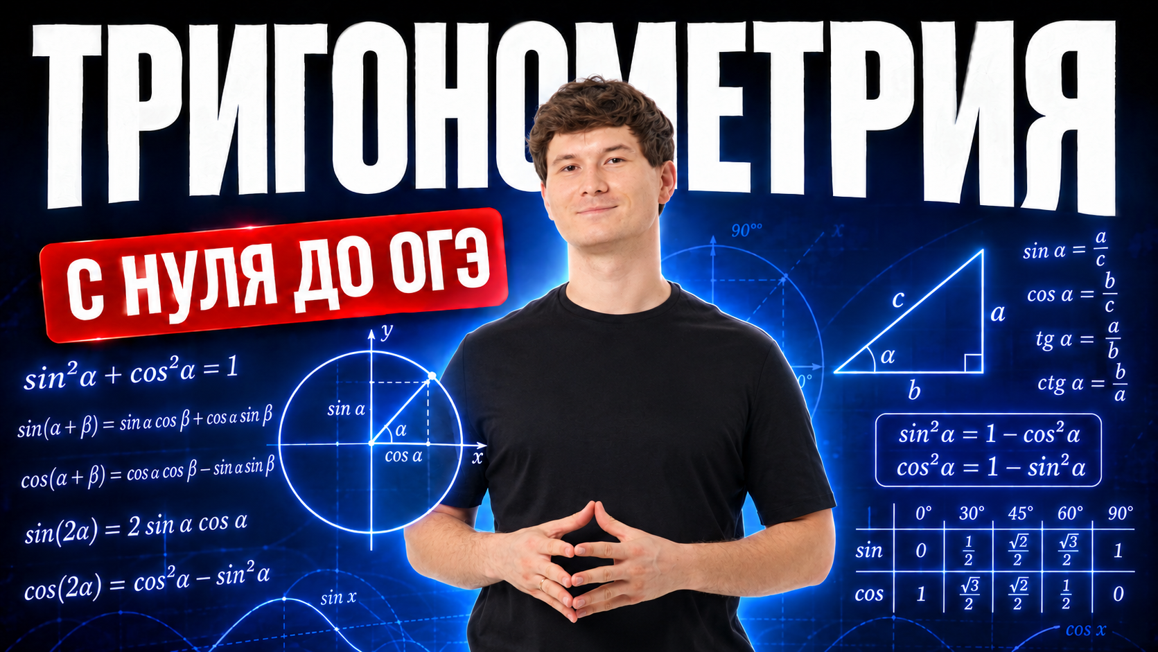 ТРИГОНОМЕТРИЯ С НУЛЯ ДО ОГЭ | Задание 16 ОГЭ математика 2027 | Умскул