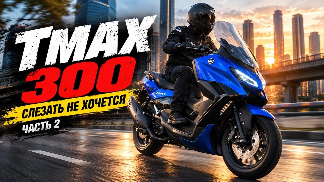 T-max 300cc EFI 2026. Часть 2. Прокатился. Слезать не хочется. Кайфююююем!