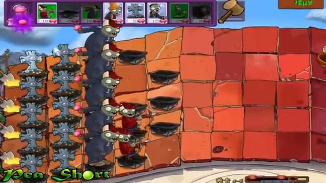 Zombies Vs. Plants (ZvP) Adventure Roof Level 5-1 To 5-10