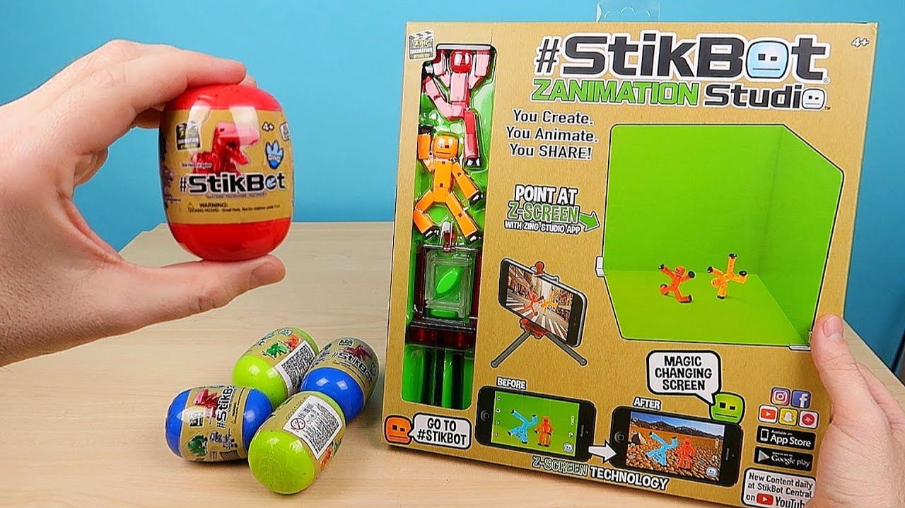Новая Стикбот Мини студия и Стикботы Динозавры в Яйцах Сюрприз! Stikbot Dino Eggs. Alex Boyko
