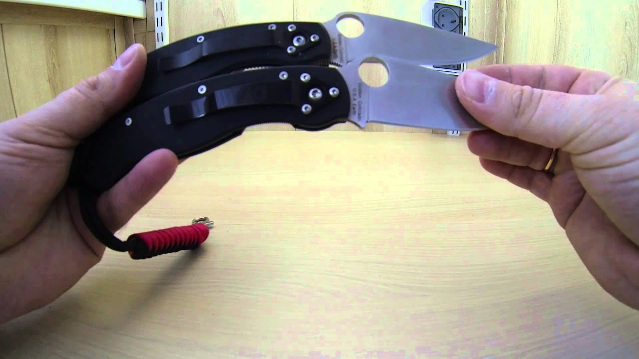 Spyderco Military и Spyderco Military CHINA (Чимиля), сравнение.