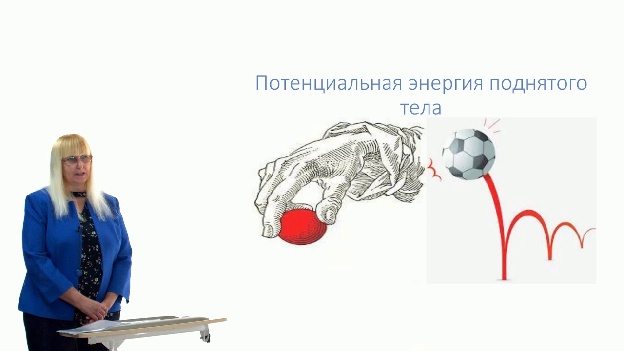 Видеоурок «Потенциальная и кинетическая энергия»