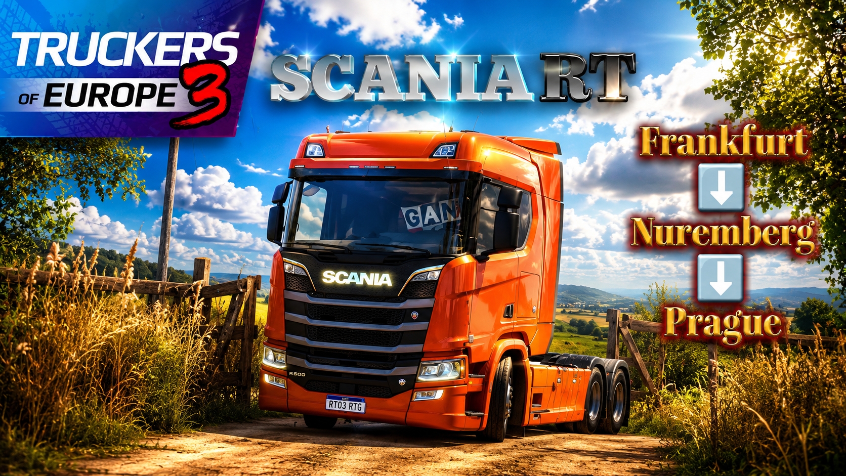 SCANIA RT — ЭТО УЖЕ СЕРЬЁЗНО! Самый мощный рейс ► Truckers Of Europe 3 #8
