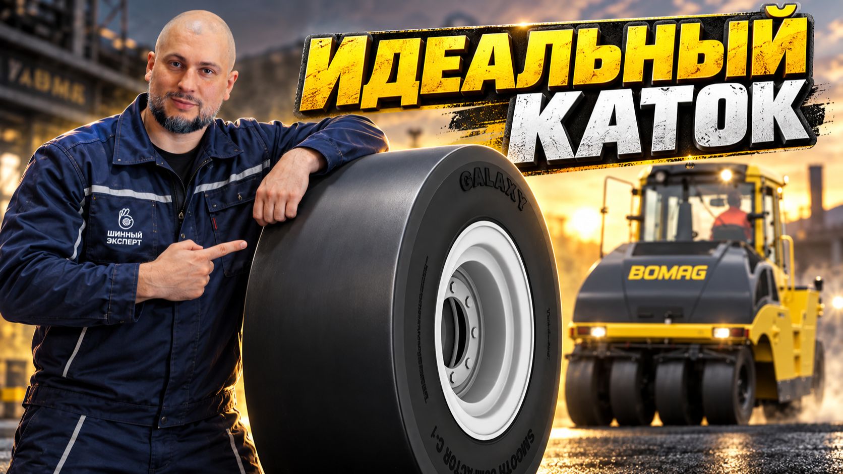 Шина для катка без протектора: обзор Galaxy Smooth Compactor