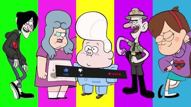 Гравити Фолз и друзья в Tiles Hop! Coffin Dance в Хоп Эдм Раш (Gravity Falls Vs Music) 🌲👁️🔥