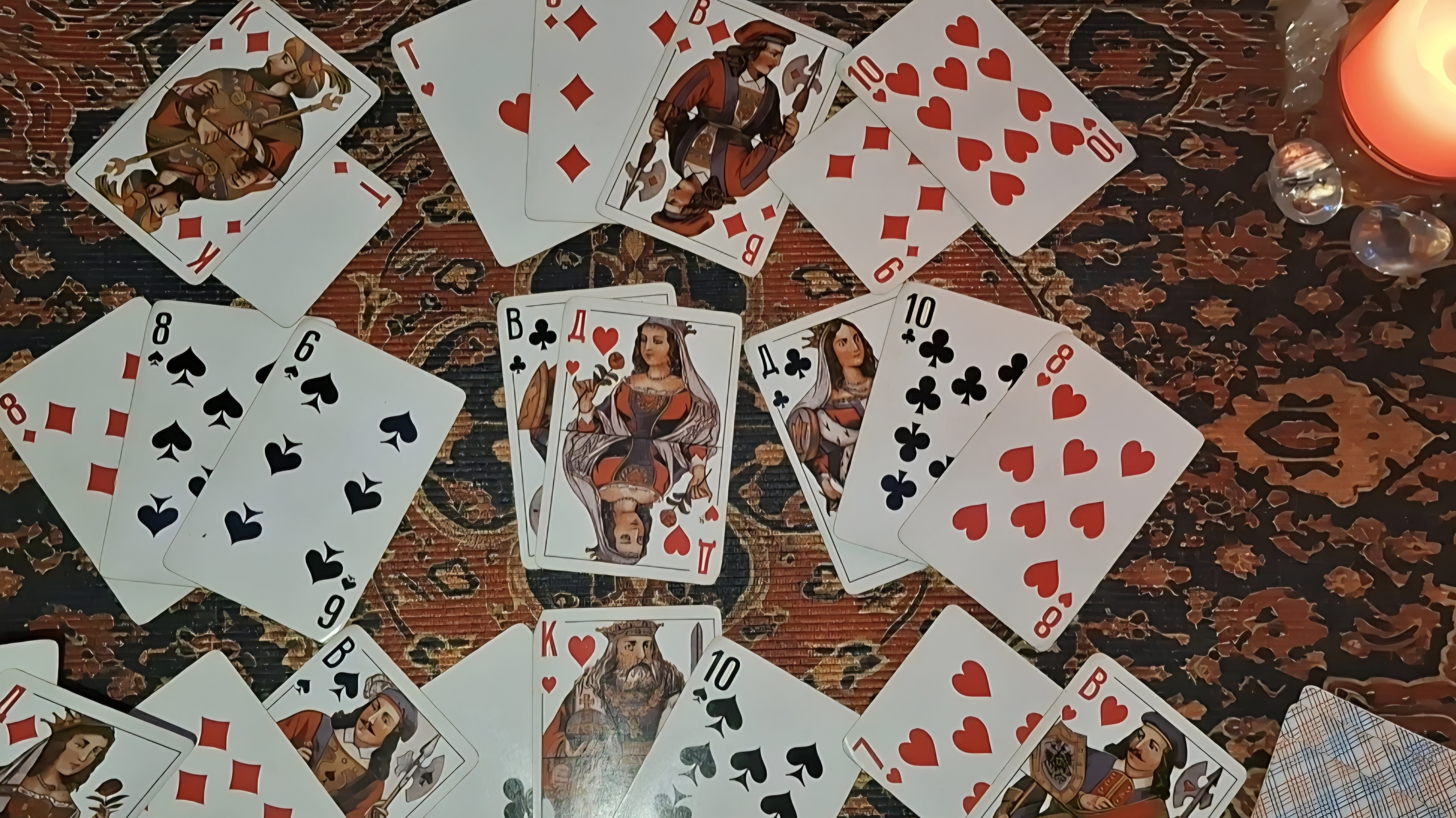 Расклад на червовую даму  ♥️и♣️ крестового короля