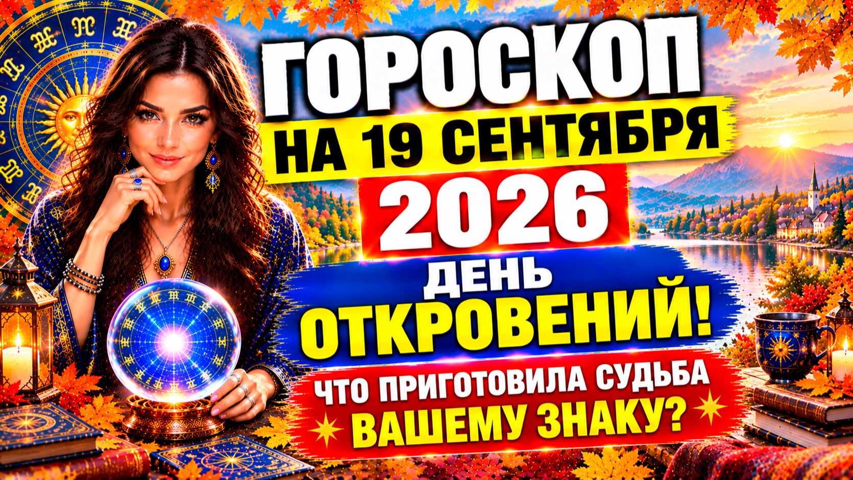 Гороскоп на 19 сентября 2026 🔮 День откровений! Что приготовила судьба вашему знаку?