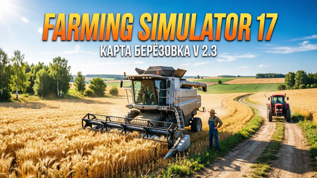 FARMING SIMULATOR 17.КАРТА БЕРЁЗОВКА V 2.3