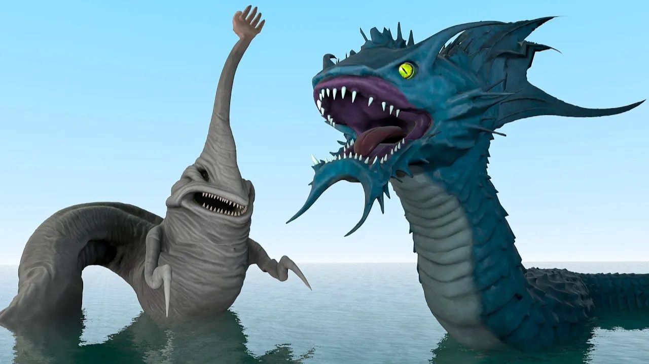 Новый морской монстр VS все морские чудовища — кто победит?
