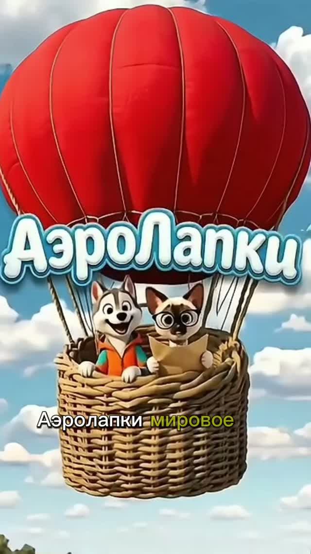 МЫ ОБЛЕТИМ ВЕСЬ МИР! Премьера мультфильма Аэролапки! 🎈🐾