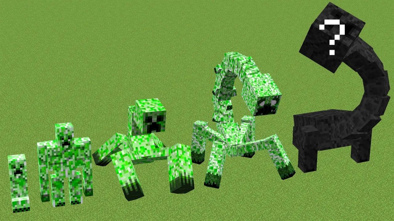 Крипер на ВСЕХ стадиях в Minecraft