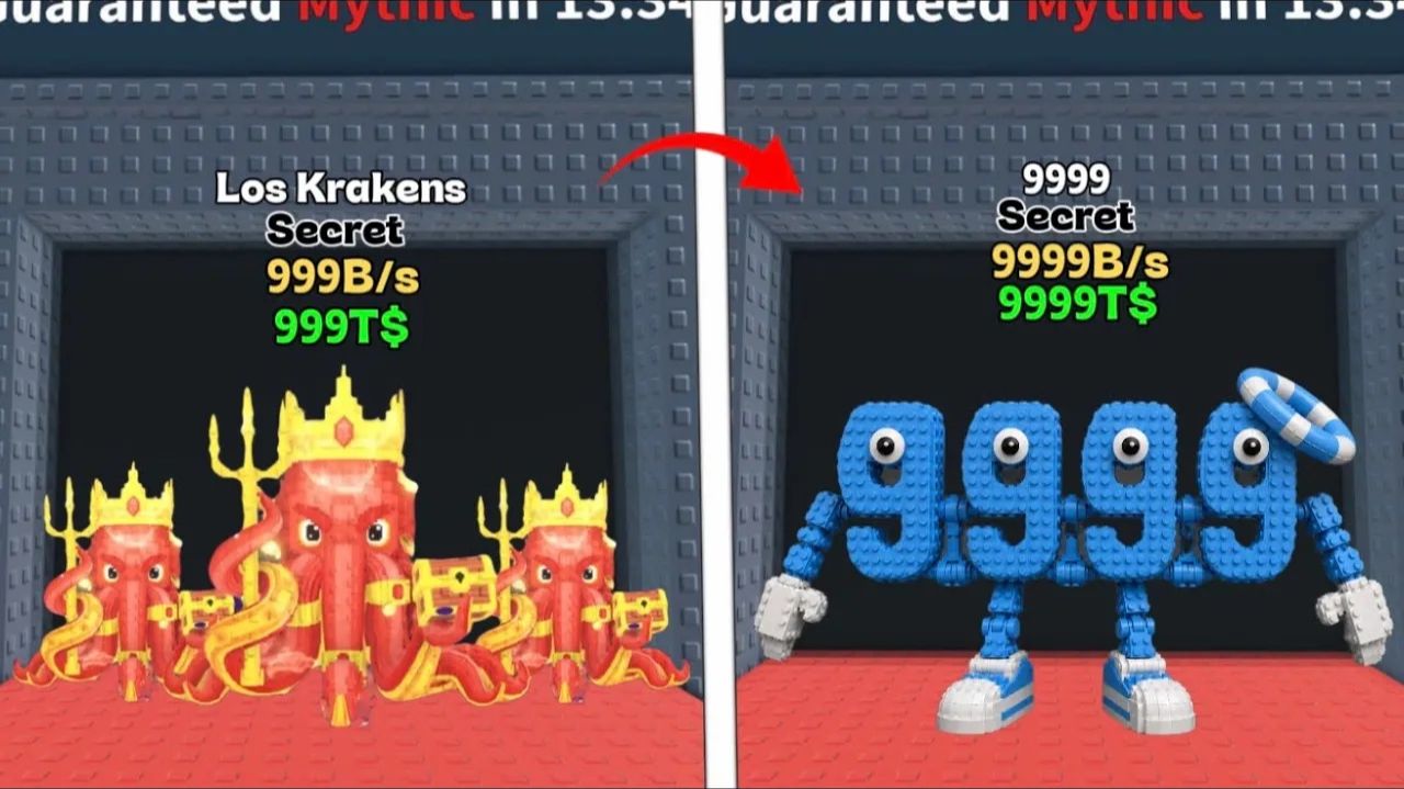 Los Krakens и 9999 Brainrots — новый Kraken Ocean Update и события!