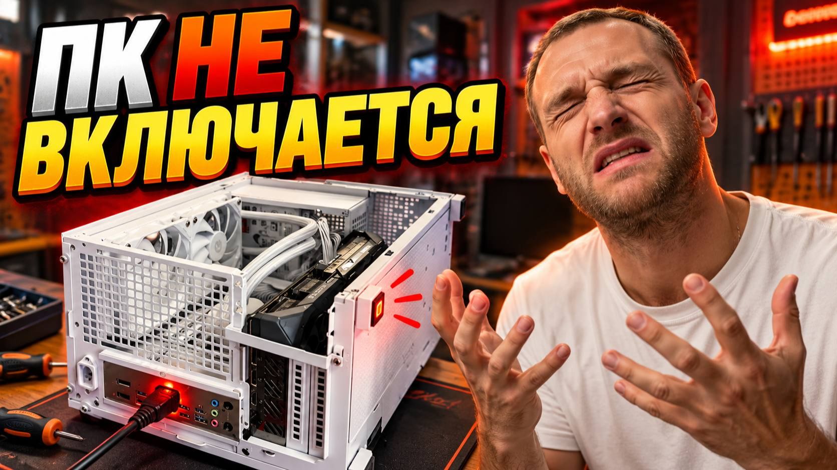 Сборка из новой железа + ПК, который нормально не включается!