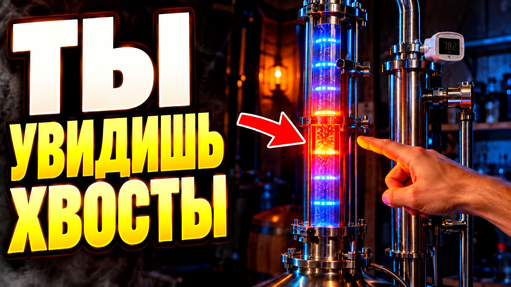 СИВУХУ В САМОГОНЕ МОЖНО УВИДЕТЬ! Самогонный аппарат с подсветкой