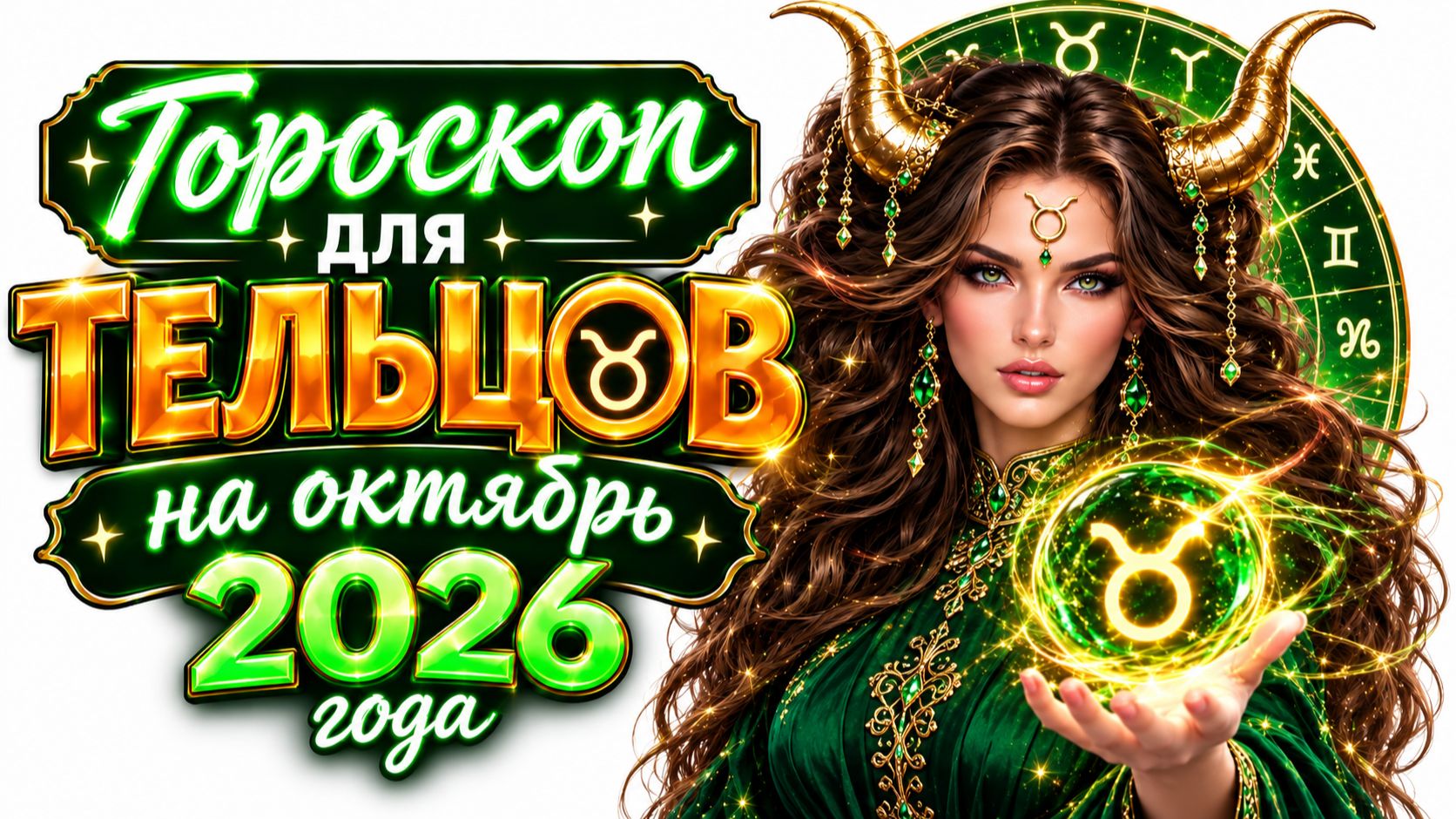Гороскоп для ТЕЛЬЦОВ на октябрь 2026 года