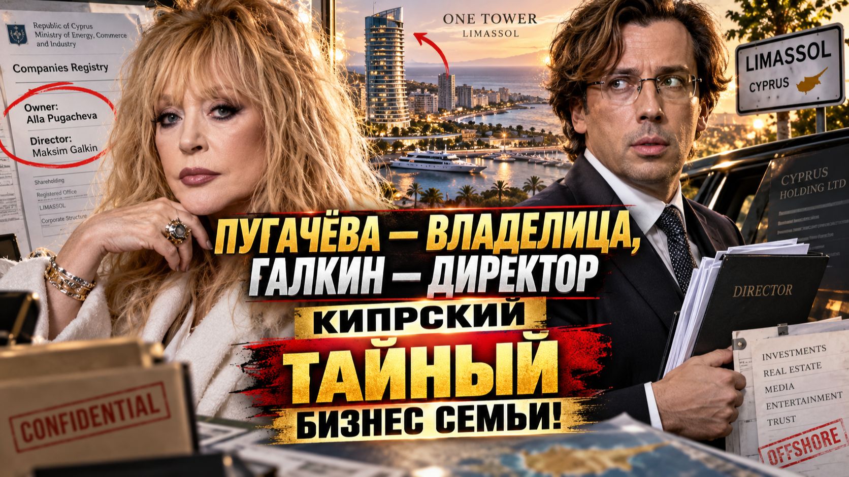 Пугачёва — владелица, Галкин — директор: две фирмы за 9 дней. Кипрский ТАЙНЫЙ бизнес семьи!