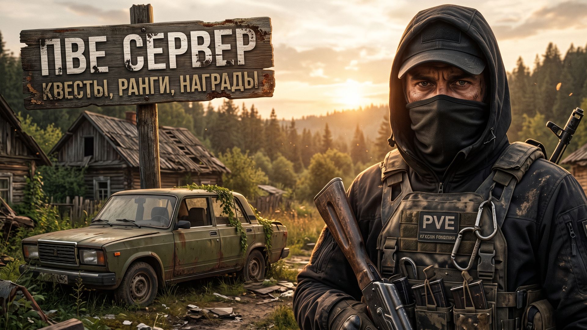 DAYZ PVE | ПРОМО | КВЕСТЫ, РАНГИ, НАГРАДЫ, КОЛЛЕКЦИИ | ПВЕ СЕРВЕР RACCOON CITY