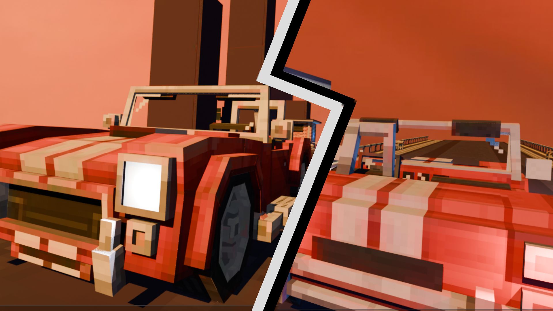анимация с автомобилем Minecraft #анимация #MiFAnd