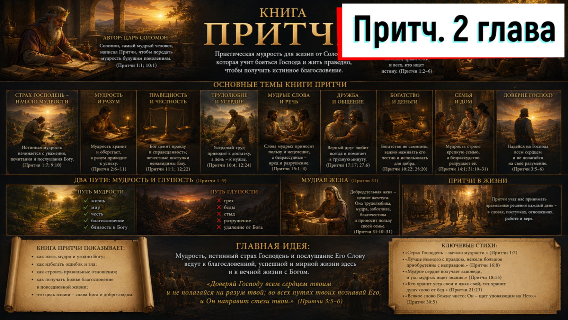 Притчи. 2:1-22