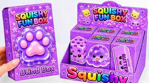 💜 Настоящий против DIY бумажного Squishy: распаковка сюрприз-бокса Как сделать сквиши?