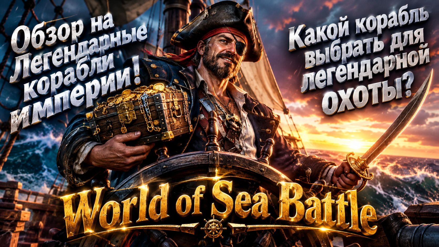 World Of Sea Battle Обзор на Легендарные корабли империи в игре WOSB часть 1
