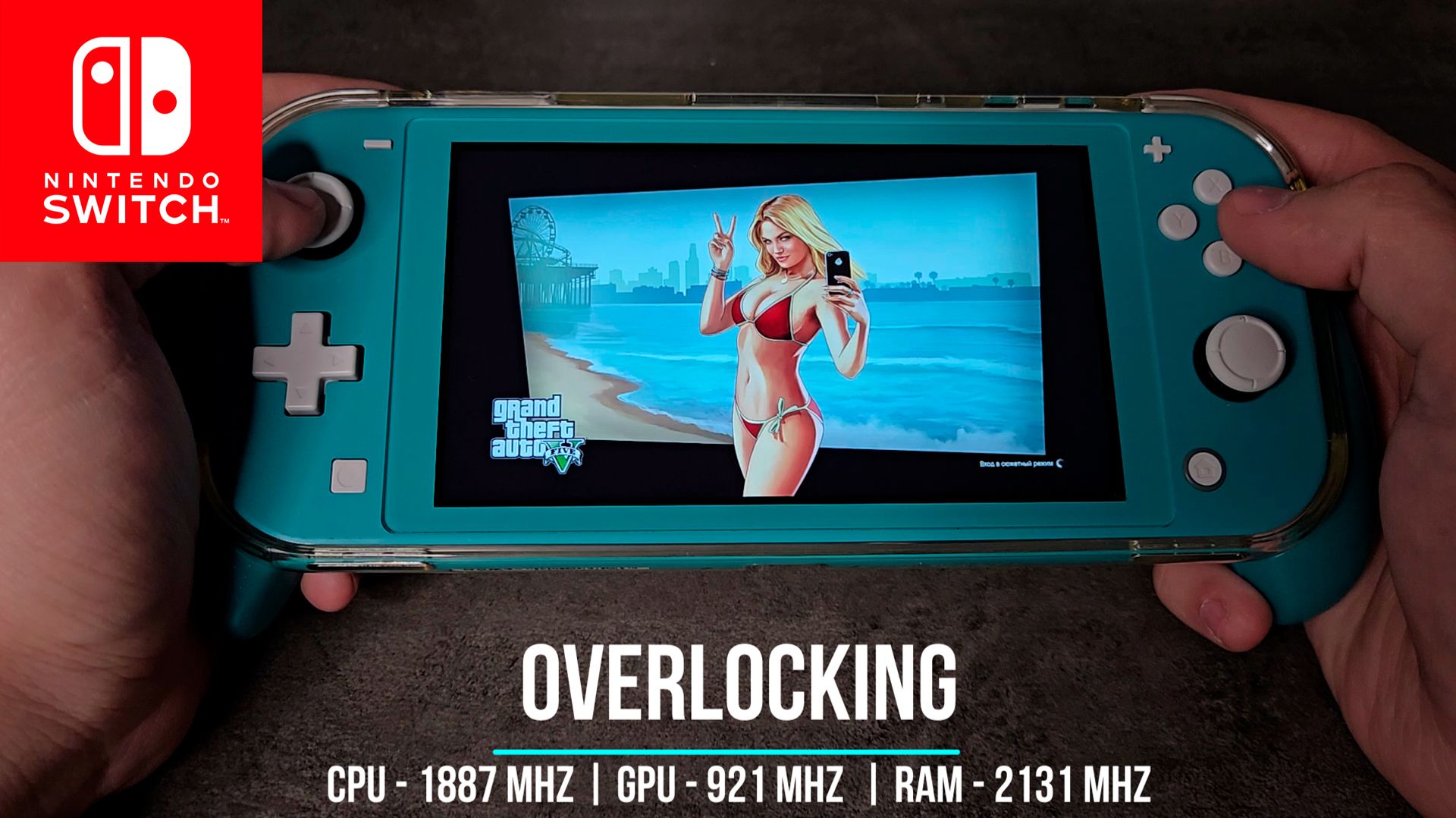 GTA 5 Nintendo Switch Lite Gameplay | Overlocking