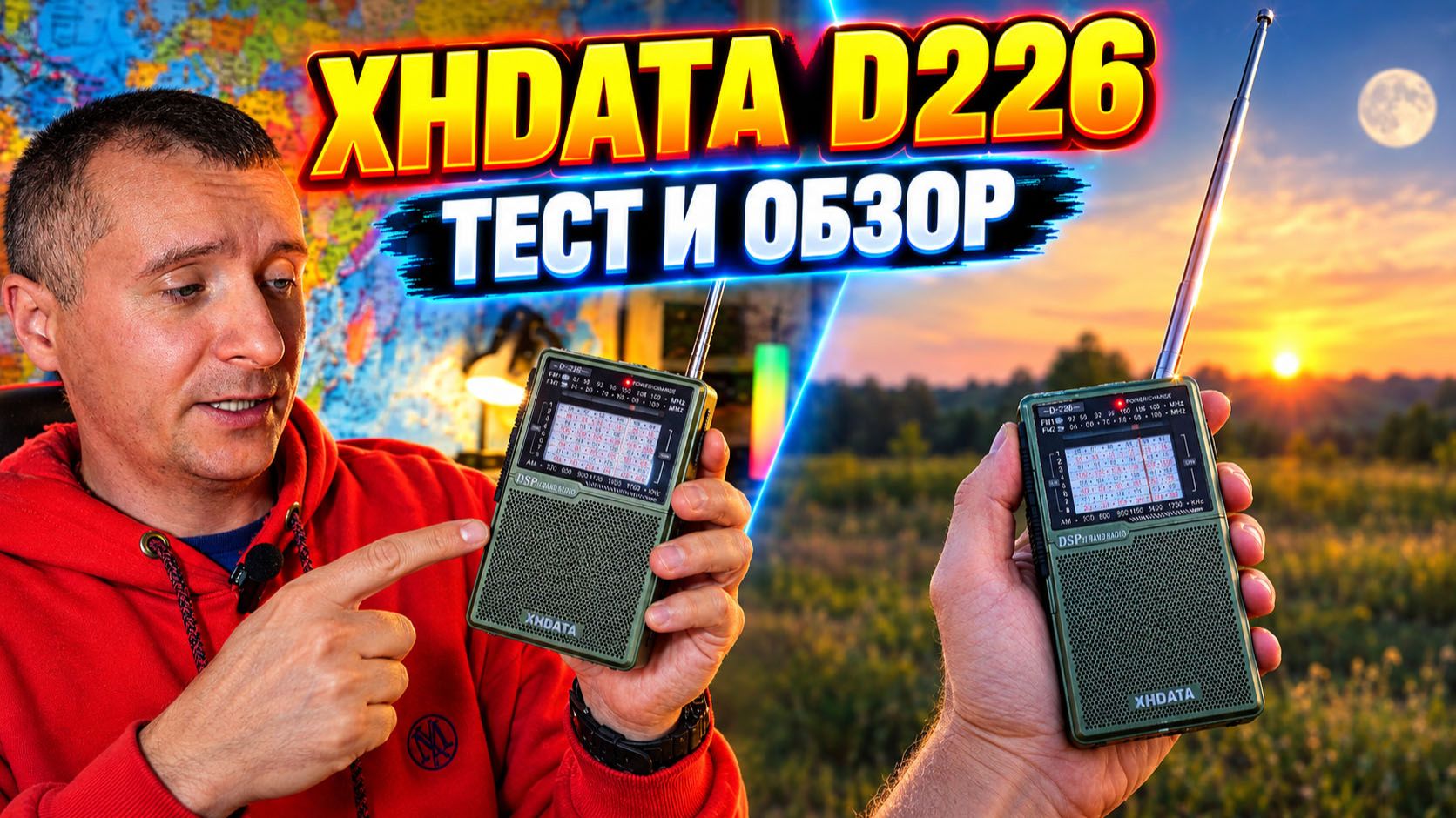 Радиоприёмник XHDATA D226 тест и обзор