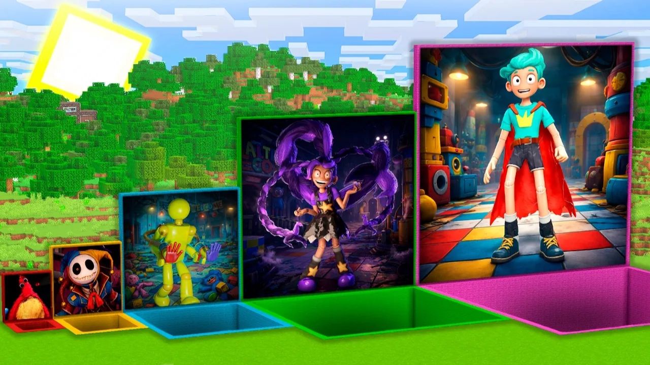 Что внутри ям из Poppy Playtime Chapter 6? Rory Redcape и Lily Lovebraids в Minecraft