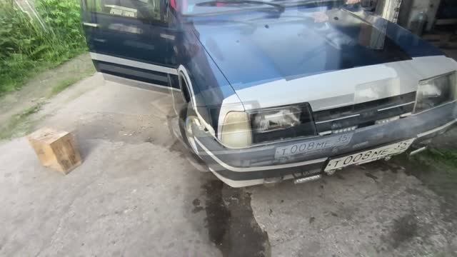 ШПАКЛЕВКА КАПОТА ИЖ ОДА ОПЯТЬ РЕМОНТ ГРУНТОВКА ПОЛОСЫ МОЛДИНГ АРКИ ПОРОГИ ГРУНТ ОКАНТОВКА GARAGE-28