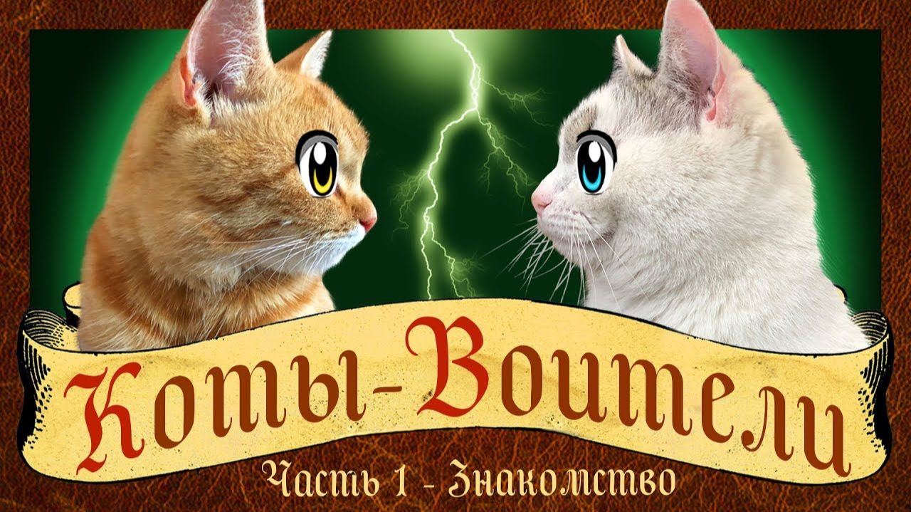 КОТЫ ВОИТЕЛИ 1 СЕРИЯ : СТАНЬ ДИКИМ! История кота РЫЖИКА! кот Малыш и Мурка WARRIOR CATS