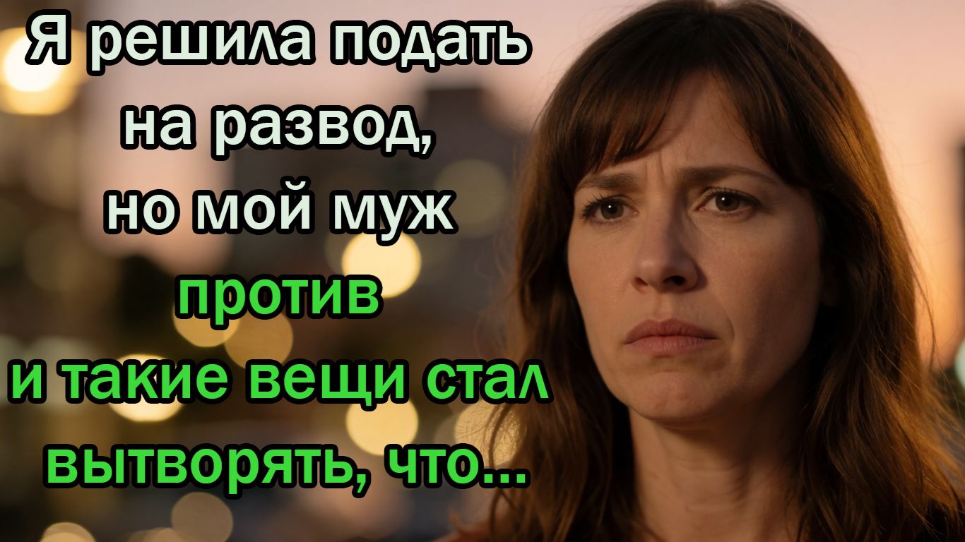 Я решила подать на развод, но мой муж против и такие вещи стал вытворять, что...