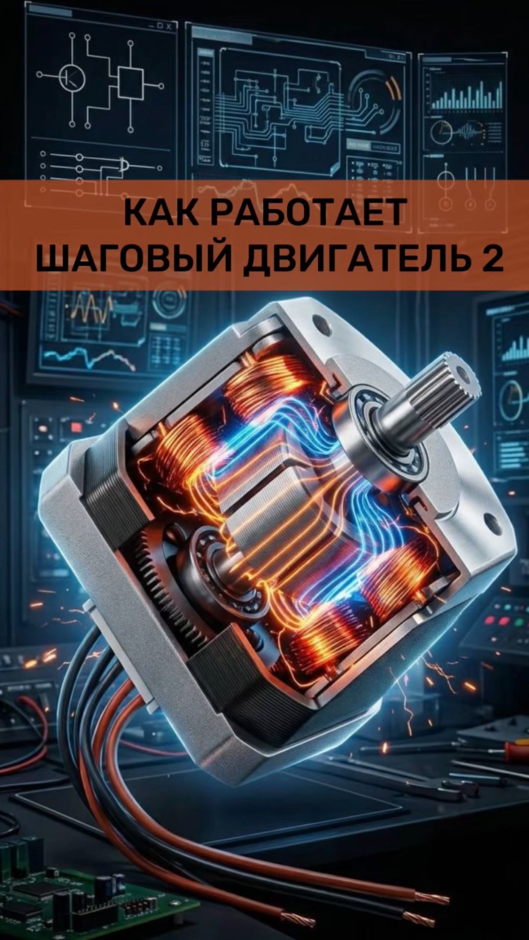 Как работает шаговый двигатель 2