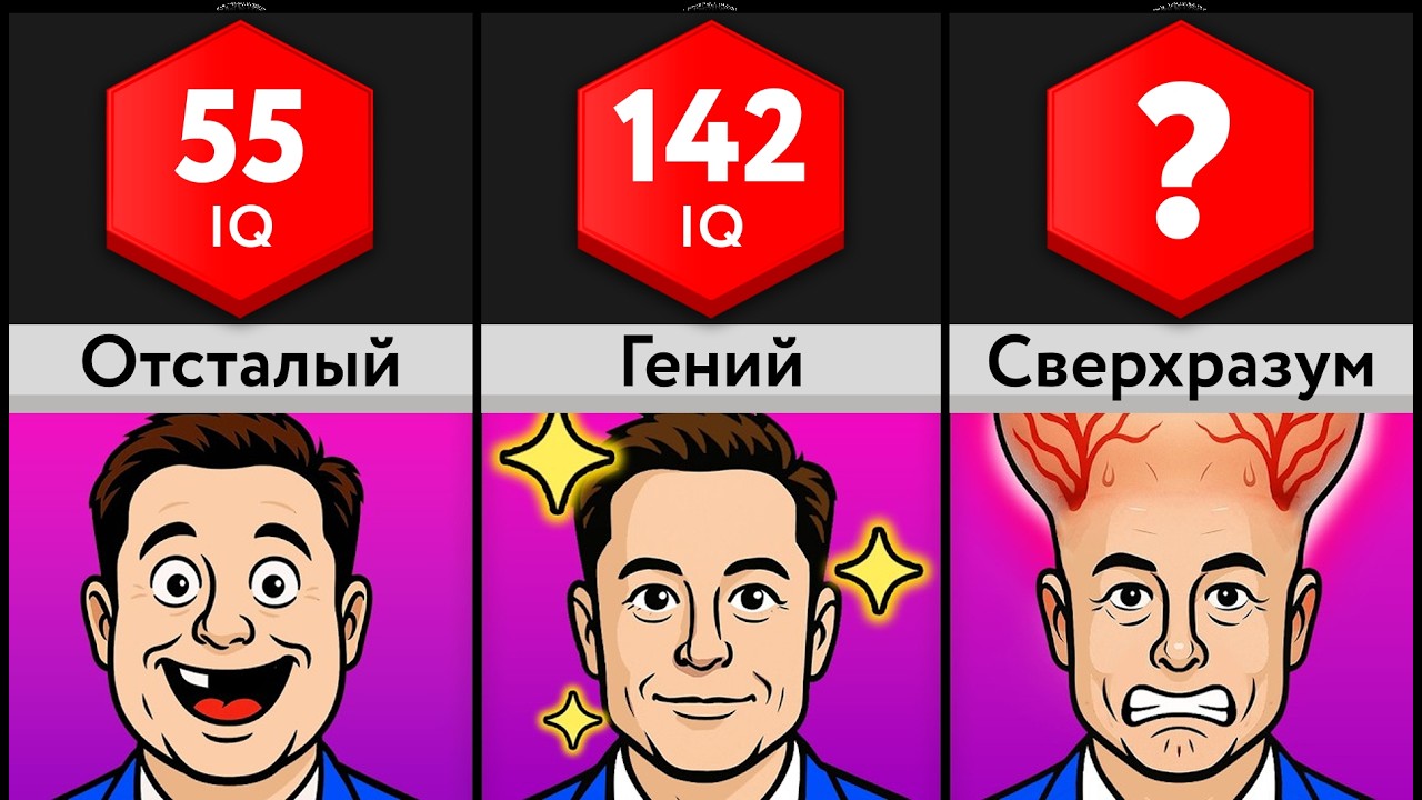 Сравнение Уровней Интеллекта по IQ
