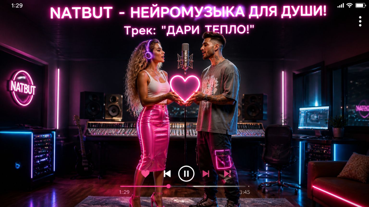 🔥НОВЫЙ ТРЕК: «ДАРИ ТЕПЛО!»🎧NATBUT - НЕЙРОМУЗЫКА ДЛЯ ДУШИ / СЛУШАЙ ОНЛАЙН