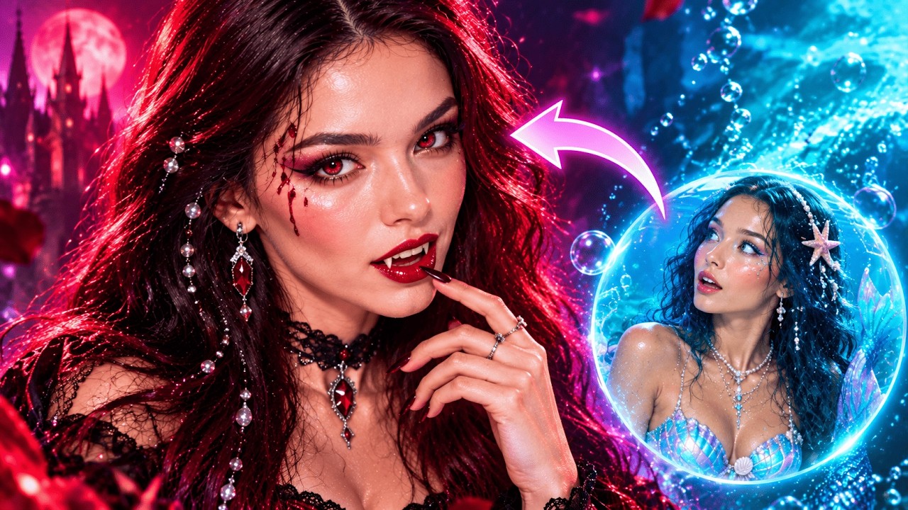 DES TRANSFORMATIONS COMPLÈTEMENT FOLLES ! 😱🔥 DE SIRÈNE À VAMPIRE… ET BIEN PLUS !