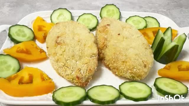 Куриные котлеты с сыром !