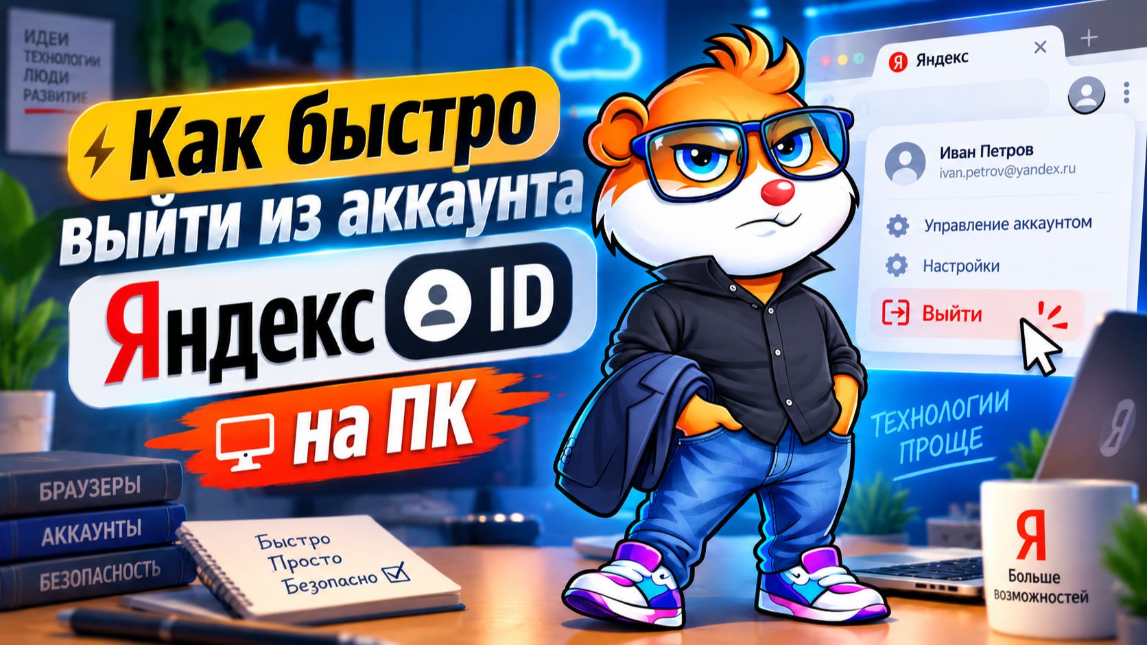 Как Выйти из Аккаунта Яндекс ID в Браузере на Компьютере в 2026 году
