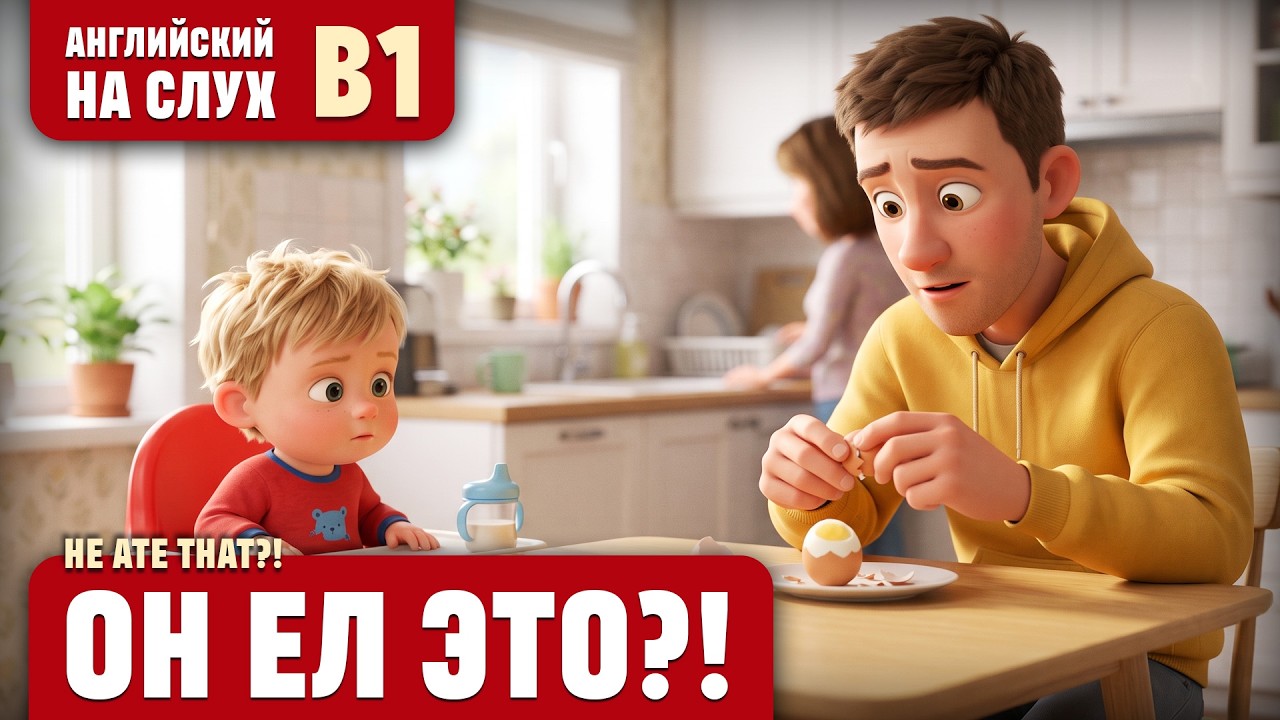 Он ел это?! Весёлый рассказ (уровень B1). Английский на слух.